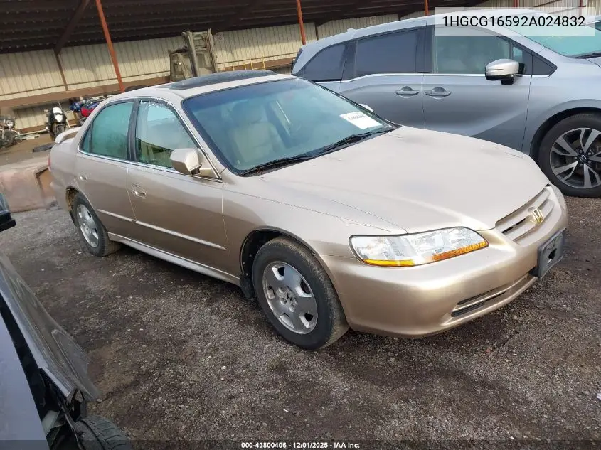 1HGCG16592A024832 2002 Honda Accord 3.0 Ex