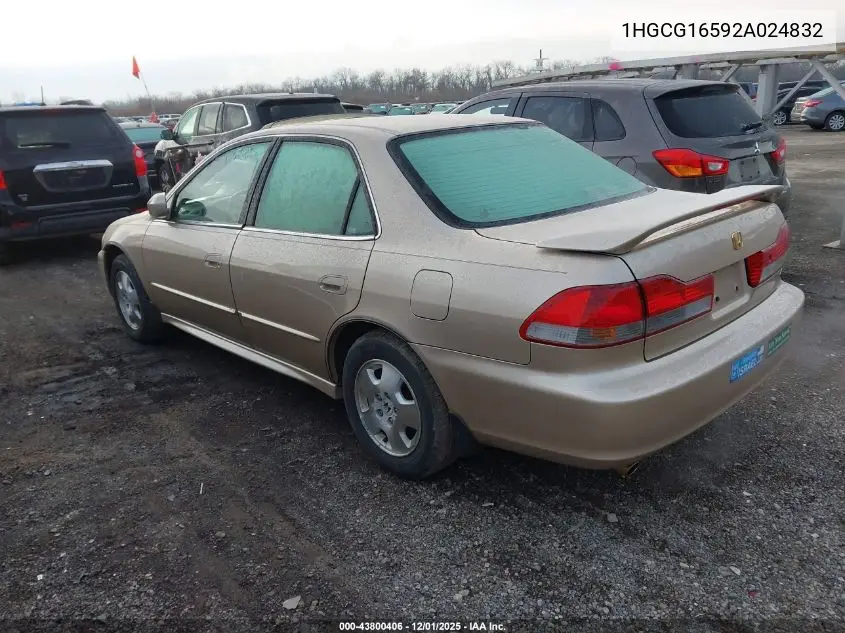 1HGCG16592A024832 2002 Honda Accord 3.0 Ex