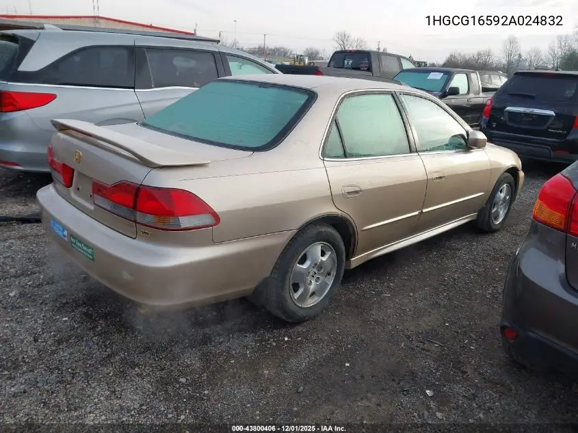 1HGCG16592A024832 2002 Honda Accord 3.0 Ex