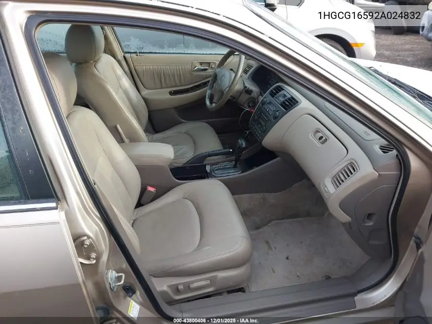 1HGCG16592A024832 2002 Honda Accord 3.0 Ex