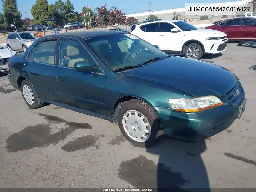 JHMCG65542C016427 2002 Honda Accord 2.3 Lx