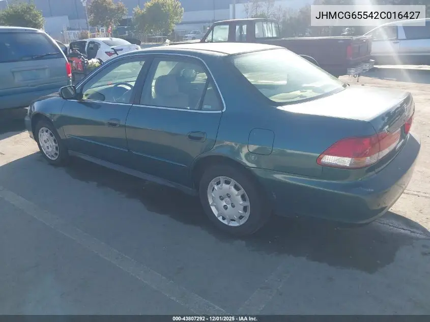 JHMCG65542C016427 2002 Honda Accord 2.3 Lx