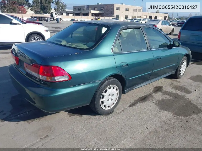 JHMCG65542C016427 2002 Honda Accord 2.3 Lx