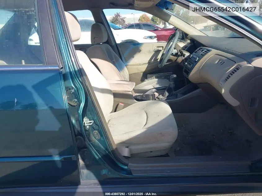 JHMCG65542C016427 2002 Honda Accord 2.3 Lx