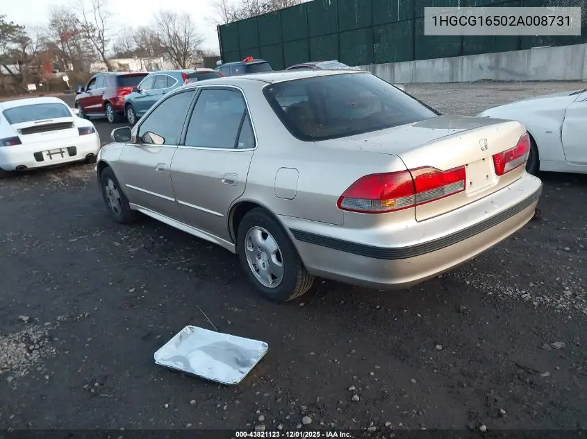 1HGCG16502A008731 2002 Honda Accord 3.0 Ex