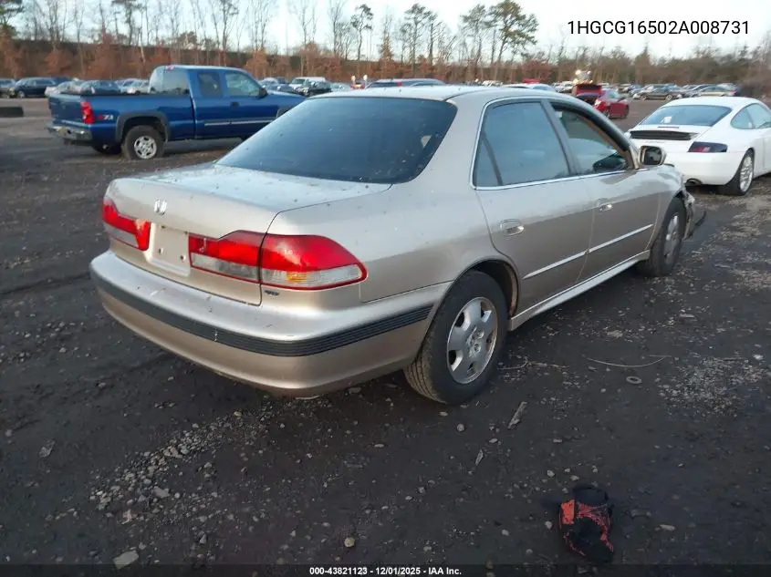 1HGCG16502A008731 2002 Honda Accord 3.0 Ex