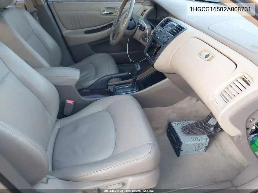 1HGCG16502A008731 2002 Honda Accord 3.0 Ex