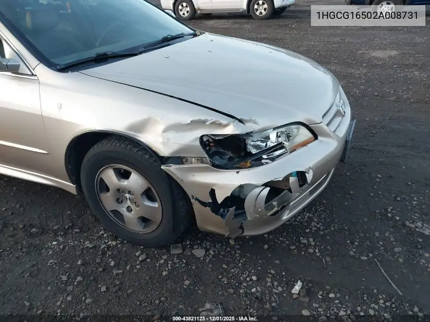 1HGCG16502A008731 2002 Honda Accord 3.0 Ex