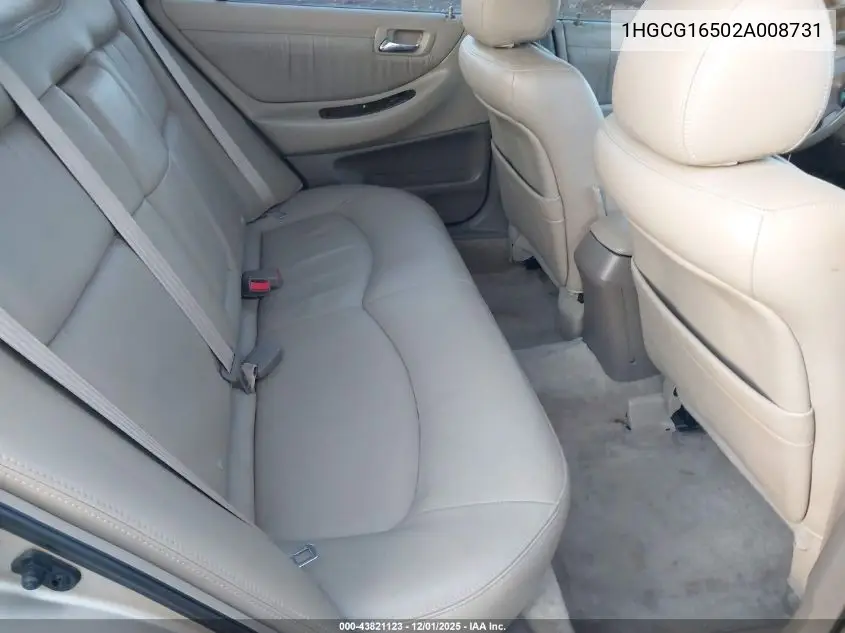 1HGCG16502A008731 2002 Honda Accord 3.0 Ex