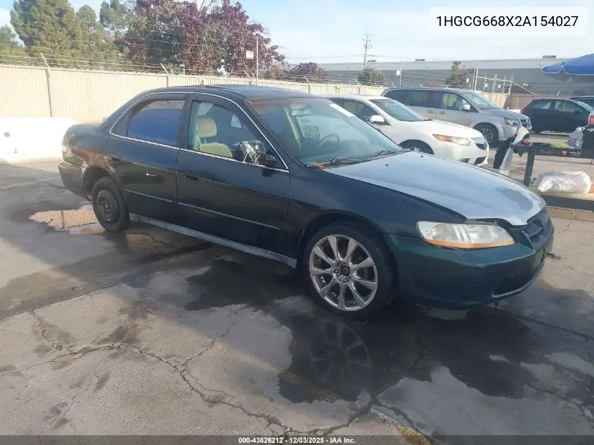 1HGCG668X2A154027 2002 Honda Accord 2.3 Ex/2.3 Se