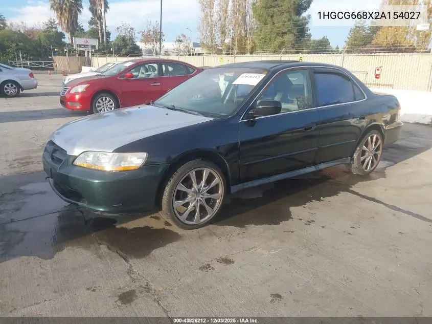 1HGCG668X2A154027 2002 Honda Accord 2.3 Ex/2.3 Se