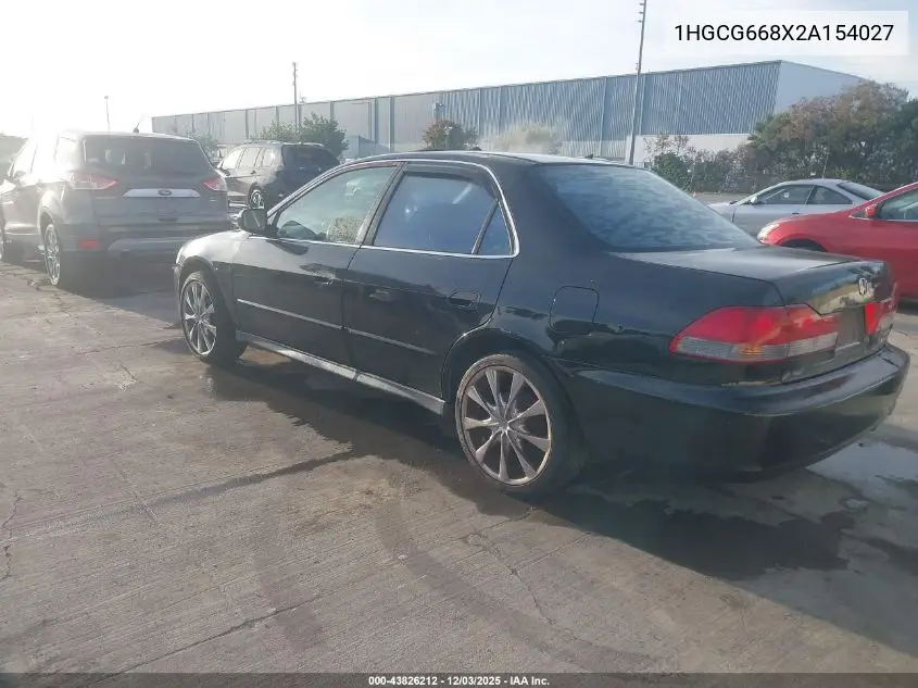 1HGCG668X2A154027 2002 Honda Accord 2.3 Ex/2.3 Se