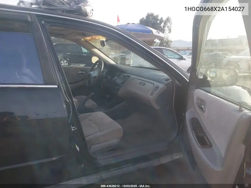 1HGCG668X2A154027 2002 Honda Accord 2.3 Ex/2.3 Se