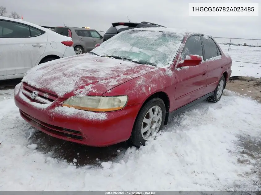1HGCG56782A023485 2002 Honda Accord 2.3 Se
