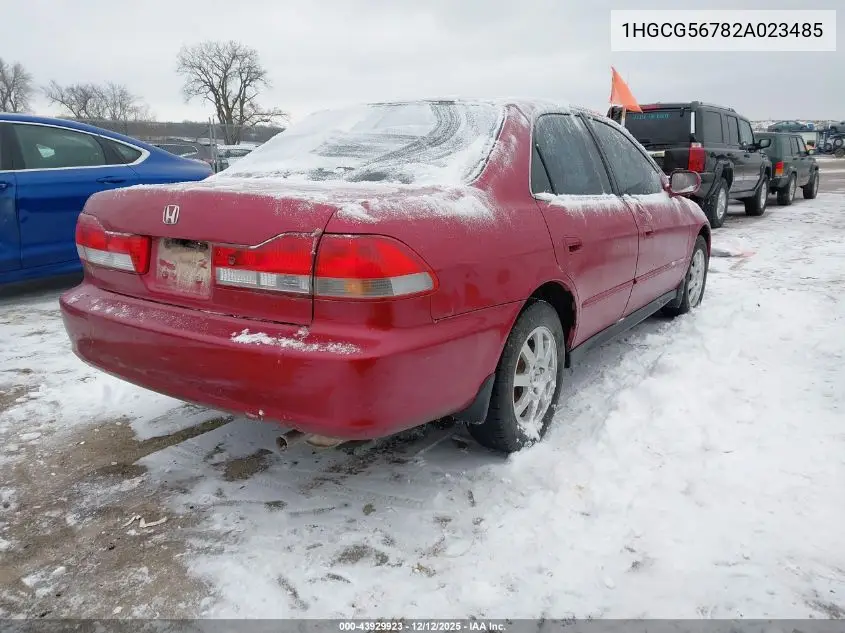 1HGCG56782A023485 2002 Honda Accord 2.3 Se