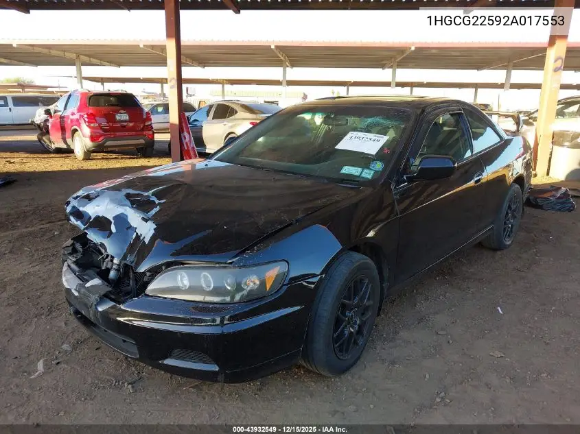 1HGCG22592A017553 2002 Honda Accord 3.0 Ex