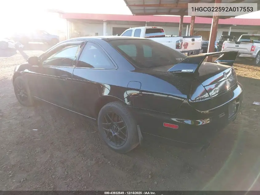 1HGCG22592A017553 2002 Honda Accord 3.0 Ex
