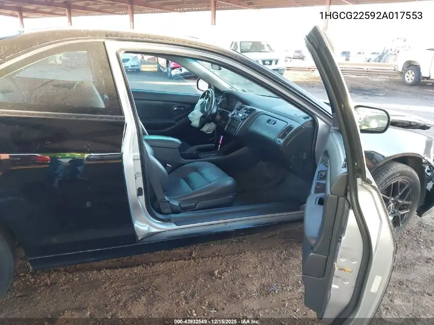 1HGCG22592A017553 2002 Honda Accord 3.0 Ex