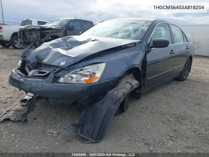 1HGCM56453A818204 2003 Honda Accord Lx-G