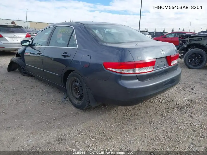 1HGCM56453A818204 2003 Honda Accord Lx-G