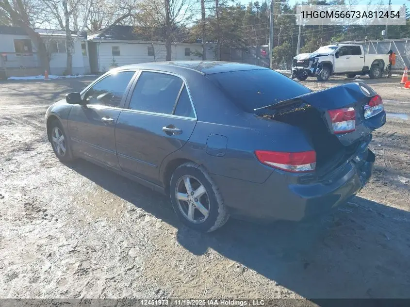 1HGCM56673A812454 2003 Honda Accord Ex-L