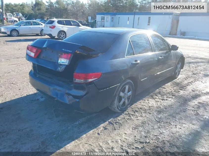 1HGCM56673A812454 2003 Honda Accord Ex-L