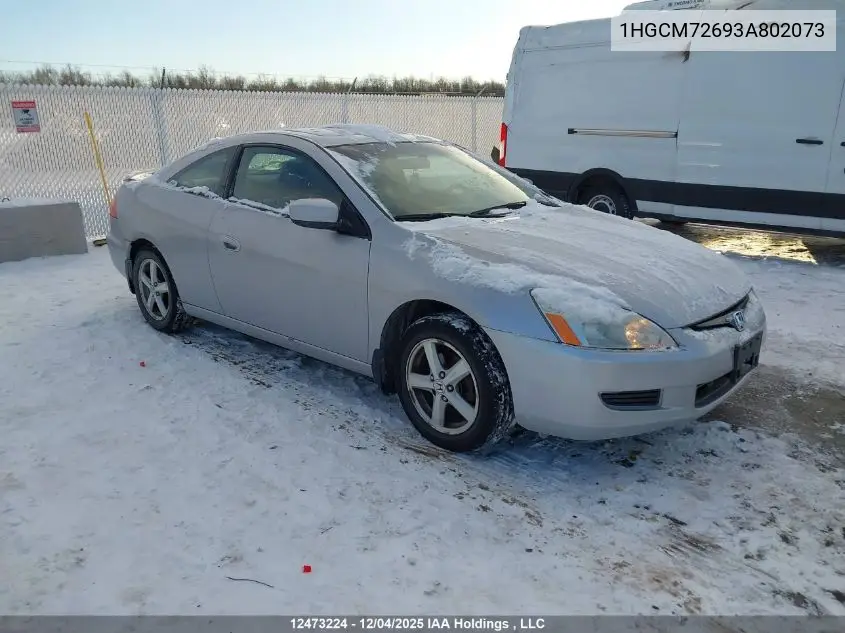 1HGCM72693A802073 2003 Honda Accord Ex-L