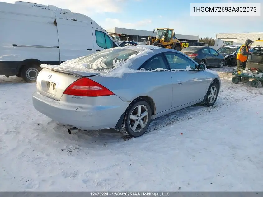 1HGCM72693A802073 2003 Honda Accord Ex-L
