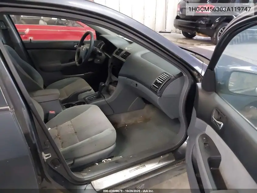 1HGCM56303A119747 2003 Honda Accord 2.4 Lx
