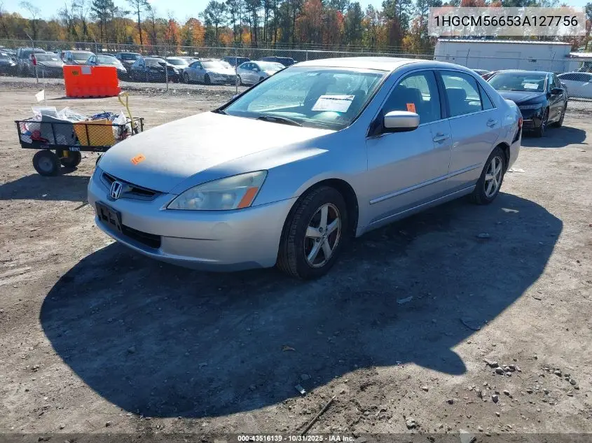 1HGCM56653A127756 2003 Honda Accord 2.4 Ex