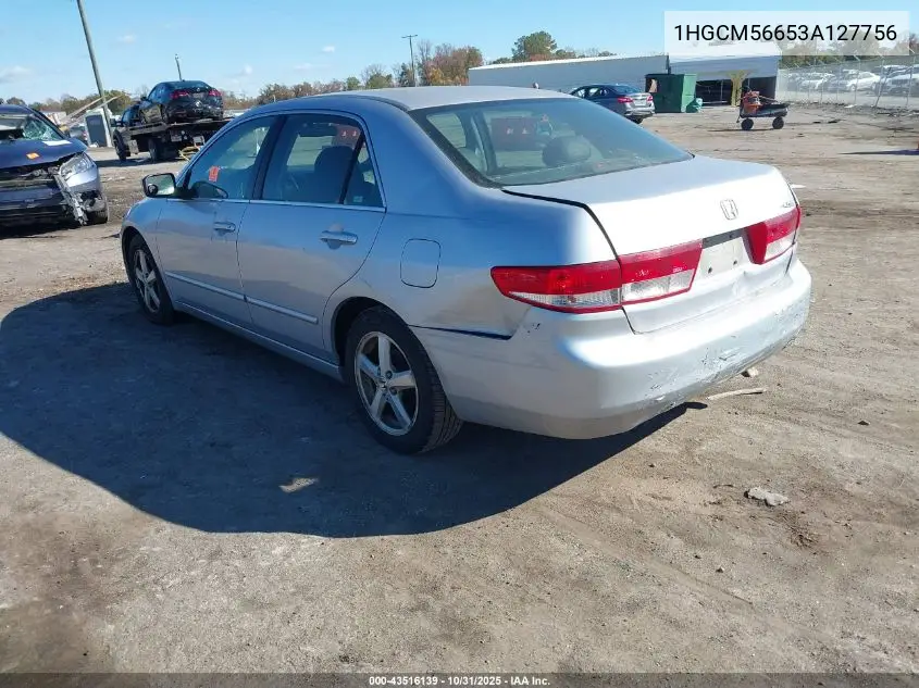1HGCM56653A127756 2003 Honda Accord 2.4 Ex