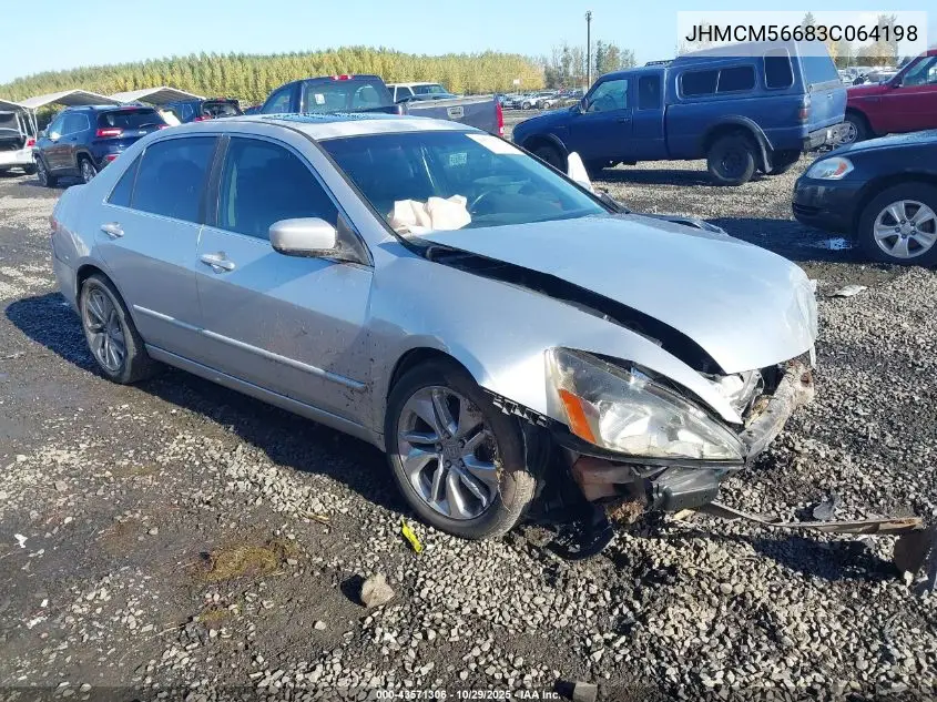 JHMCM56683C064198 2003 Honda Accord 2.4 Ex