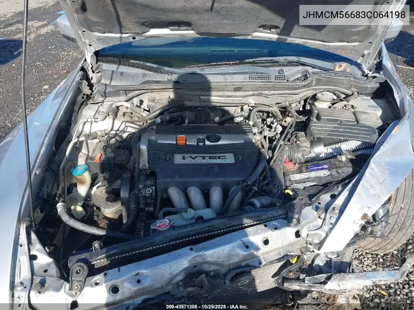 JHMCM56683C064198 2003 Honda Accord 2.4 Ex