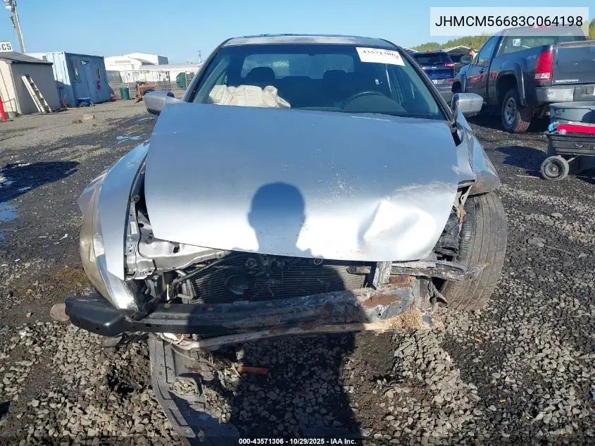 JHMCM56683C064198 2003 Honda Accord 2.4 Ex
