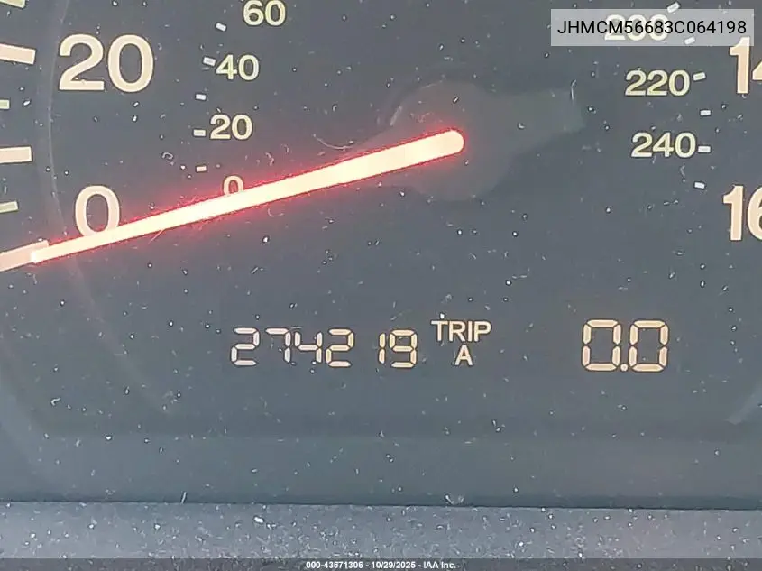 JHMCM56683C064198 2003 Honda Accord 2.4 Ex