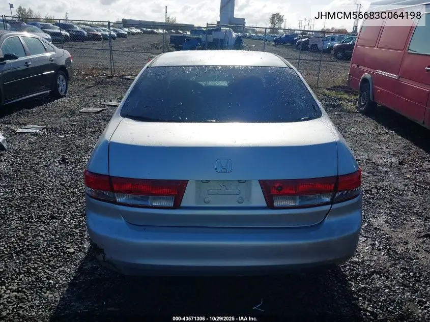 JHMCM56683C064198 2003 Honda Accord 2.4 Ex