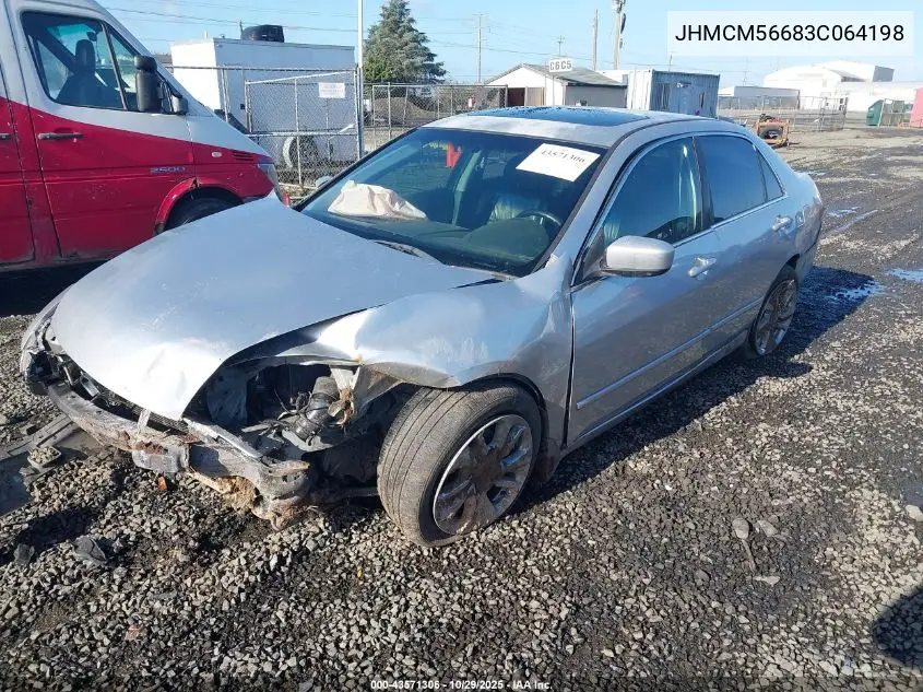JHMCM56683C064198 2003 Honda Accord 2.4 Ex