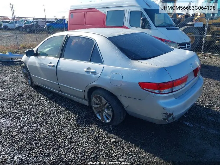 JHMCM56683C064198 2003 Honda Accord 2.4 Ex