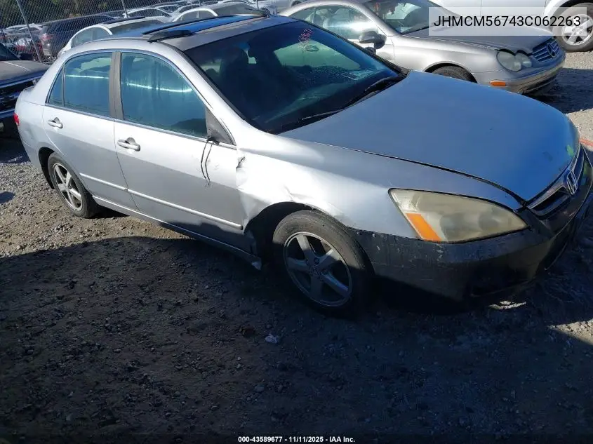 JHMCM56743C062263 2003 Honda Accord 2.4 Ex