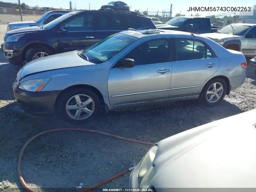 JHMCM56743C062263 2003 Honda Accord 2.4 Ex
