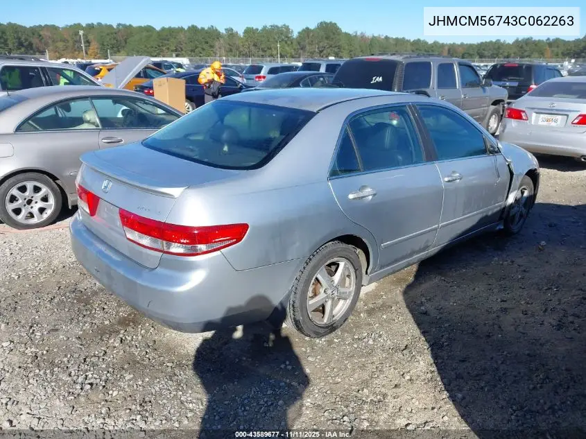 JHMCM56743C062263 2003 Honda Accord 2.4 Ex