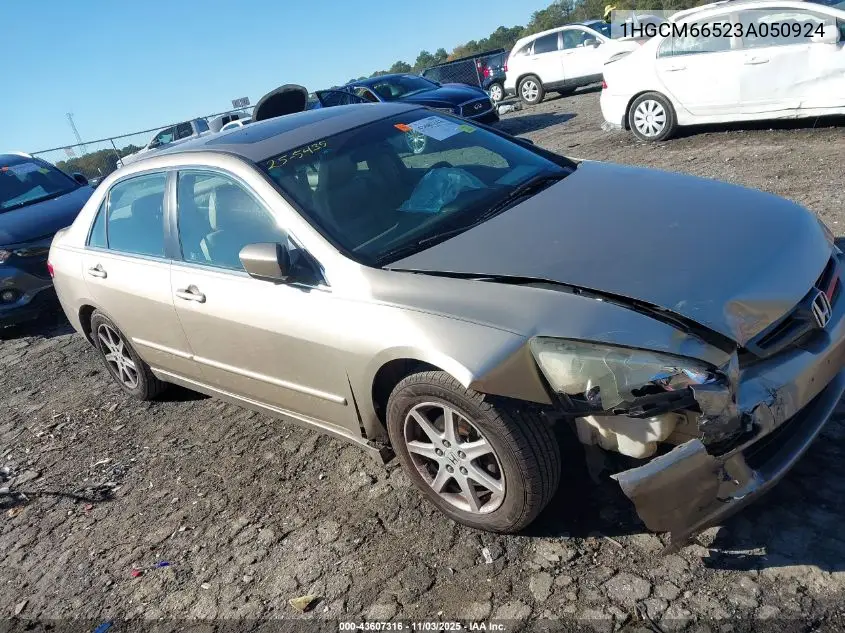 1HGCM66523A050924 2003 Honda Accord 3.0 Ex