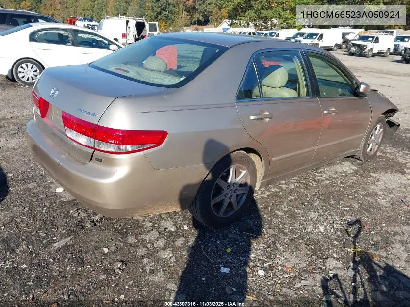 1HGCM66523A050924 2003 Honda Accord 3.0 Ex