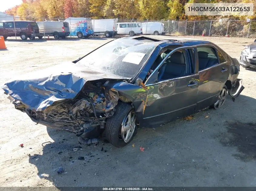1HGCM56633A122653 2003 Honda Accord 2.4 Ex