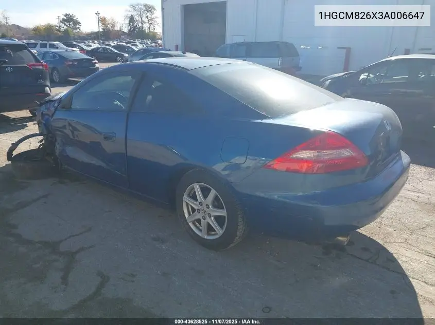 1HGCM826X3A006647 2003 Honda Accord 3.0 Ex
