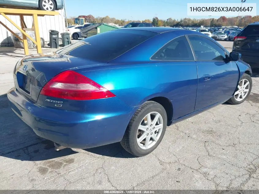 1HGCM826X3A006647 2003 Honda Accord 3.0 Ex
