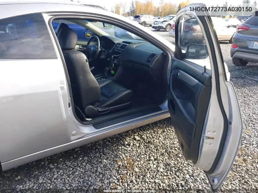 1HGCM72773A030150 2003 Honda Accord 2.4 Ex