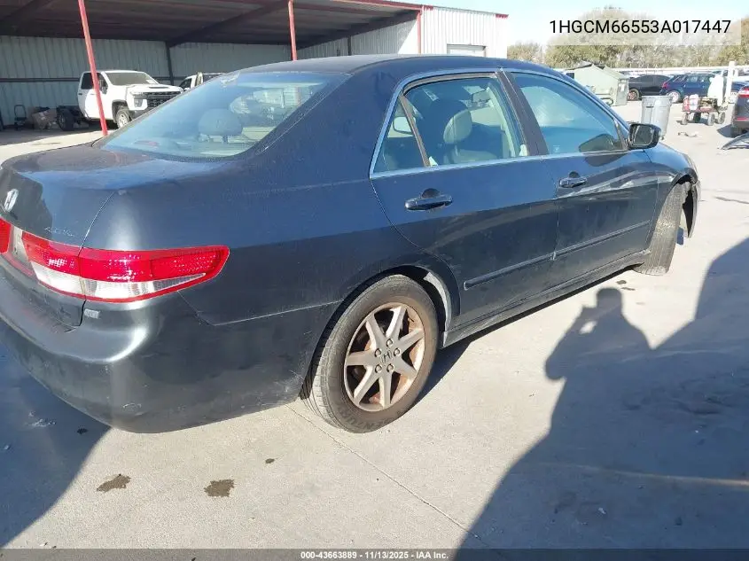 1HGCM66553A017447 2003 Honda Accord 3.0 Ex