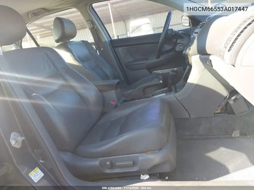 1HGCM66553A017447 2003 Honda Accord 3.0 Ex