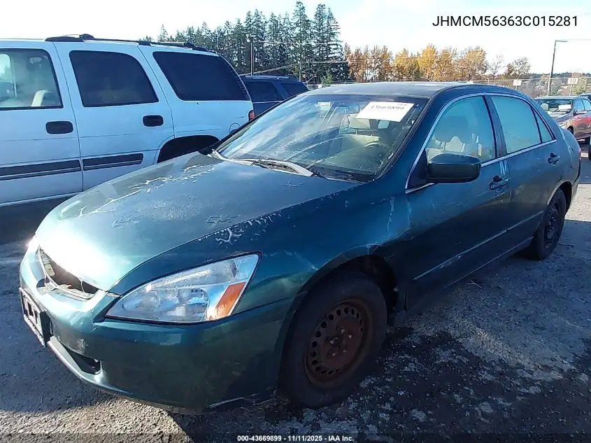 JHMCM56363C015281 2003 Honda Accord 2.4 Lx